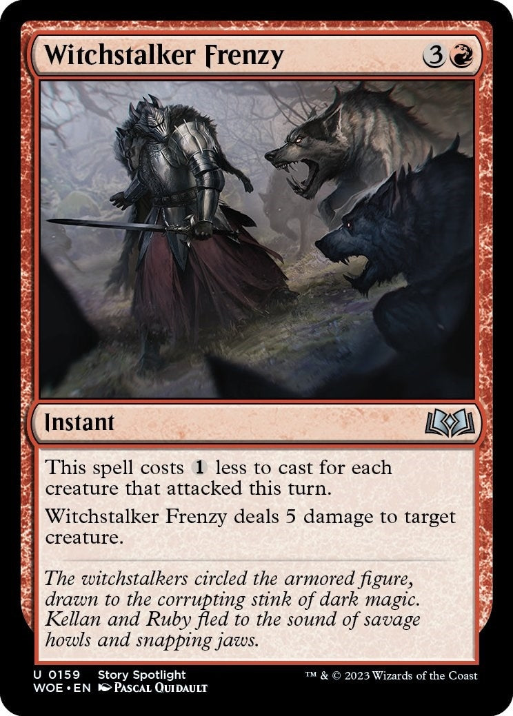 Image for Witchstalker Frenzy (159) (WOE) - Magic: The Gathering