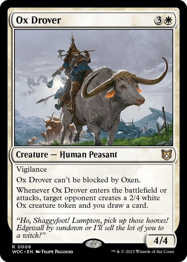 Image for Ox Drover (6) (WOC) - Magic: The Gathering