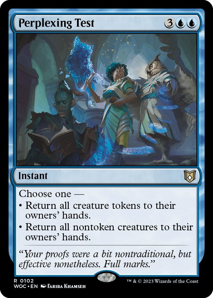 Image for Perplexing Test (102) (WOC) - Magic: The Gathering