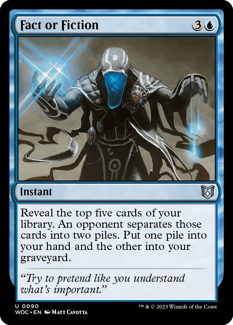 Image for Fact or Fiction (90) (WOC) - Magic: The Gathering