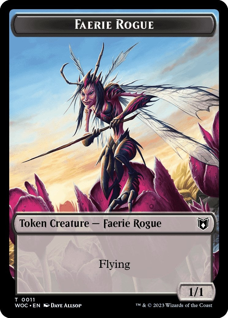 Image for Faerie Rogue (0011) // Pirate Double-Sided Token (11 // 12) (WOC) - Magic: The Gathering
