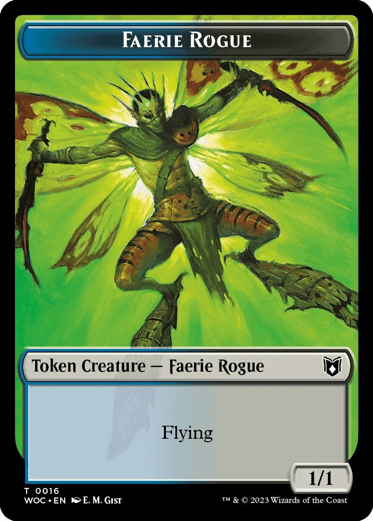 Image for Faerie Rogue (0016) // Faerie Double-Sided Token (16 // 10) (WOC) - Magic: The Gathering