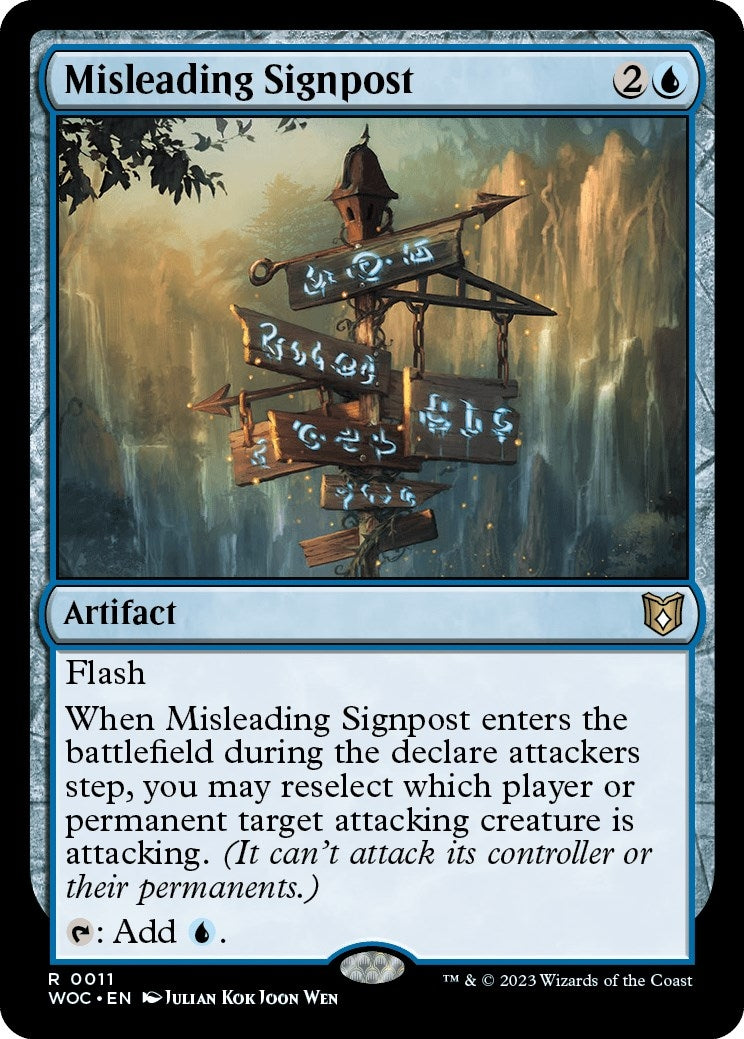 Image for Misleading Signpost (11) (WOC) - Magic: The Gathering