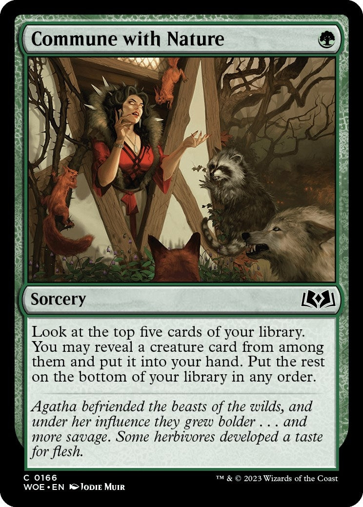 Image for Commune with Nature (166) (WOE) - Magic: The Gathering
