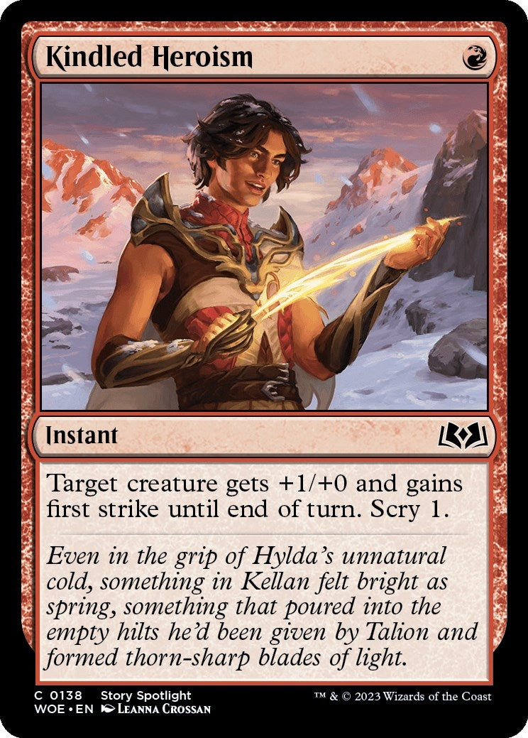 Image for Kindled Heroism (138) (WOE) - Magic: The Gathering