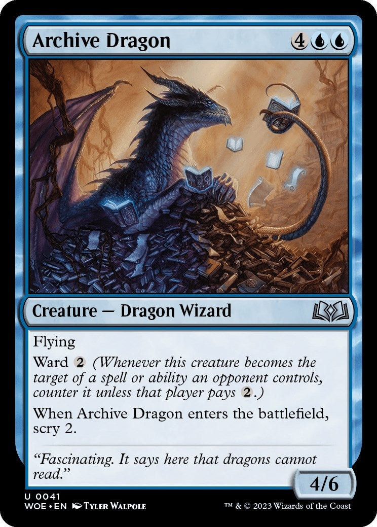 Image for Archive Dragon (41) (WOE) - Magic: The Gathering