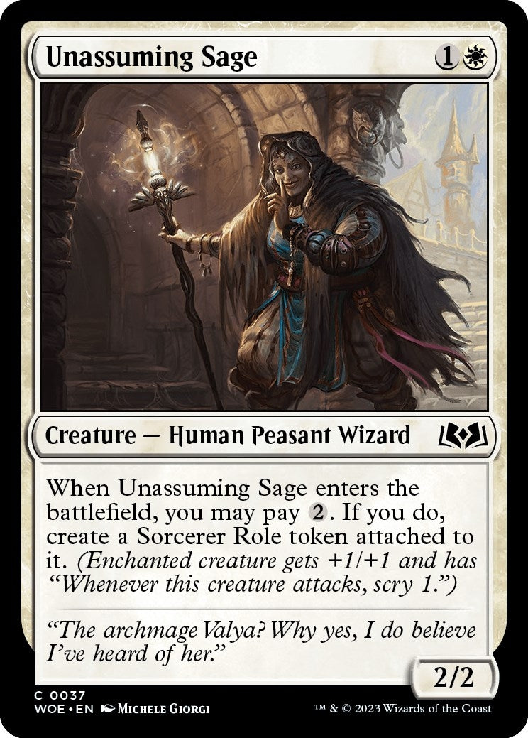 Image for Unassuming Sage (37) (WOE) - Magic: The Gathering
