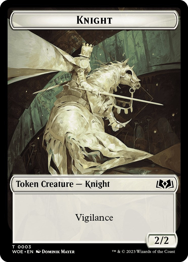 Image for Knight Token (3) (WOE) - Magic: The Gathering