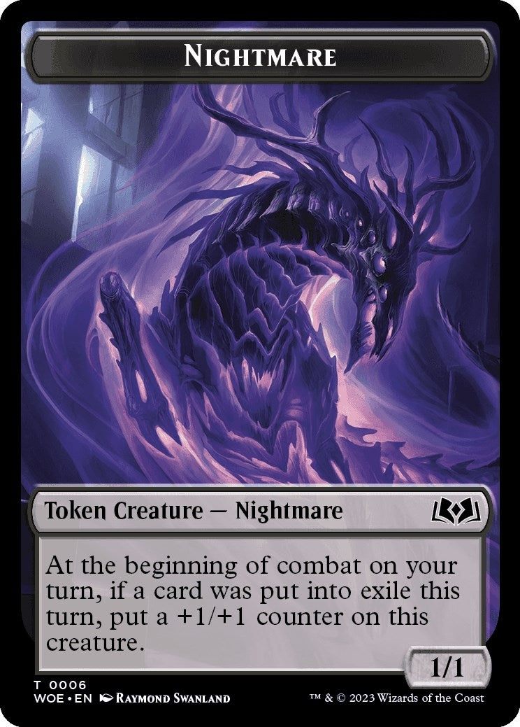 Image for Nightmare Token (6) (WOE) - Magic: The Gathering