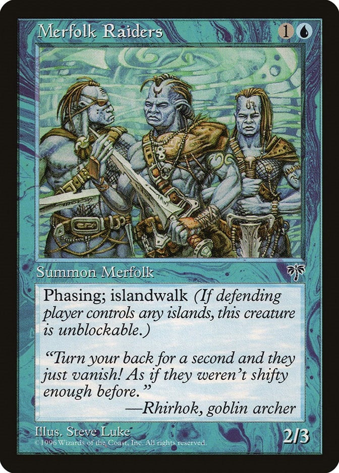 Image for Merfolk Raiders (MIR) - Magic: The Gathering