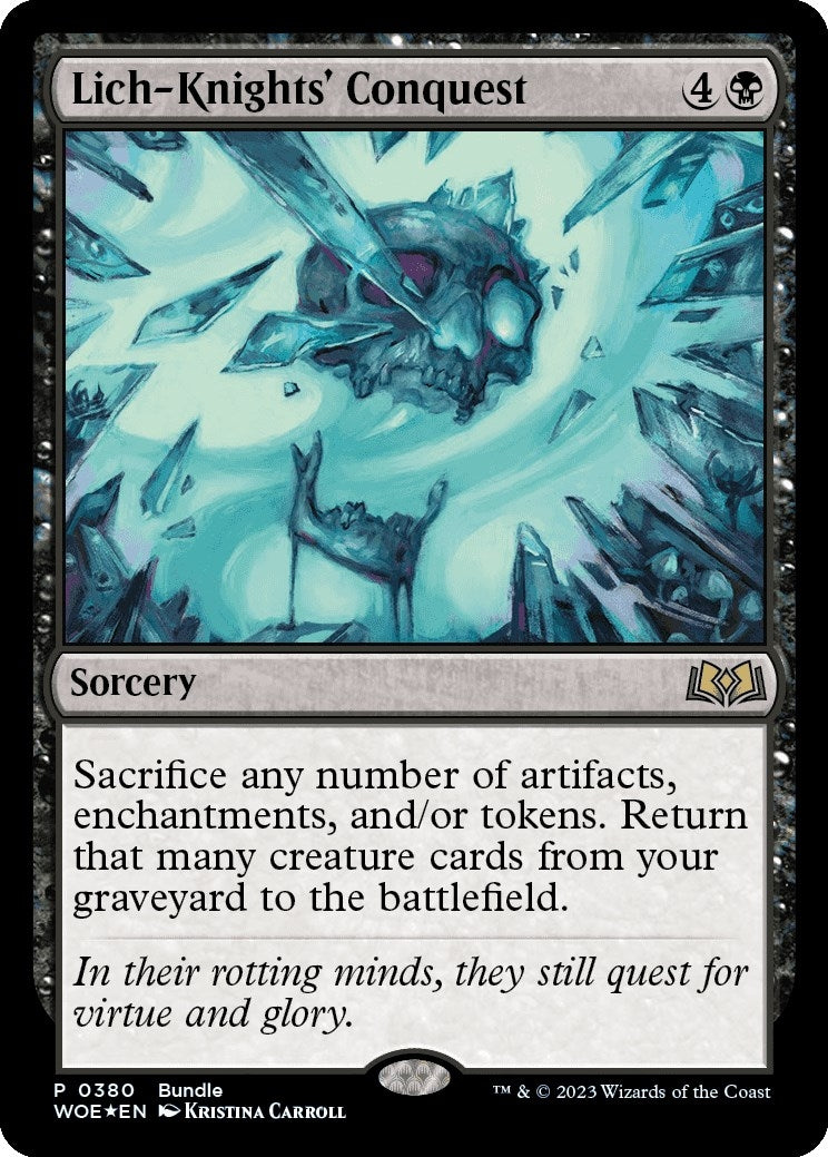 Image for Lich-Knights' Conquest (WOE Bundle) (380) (UMP) - Magic: The Gathering