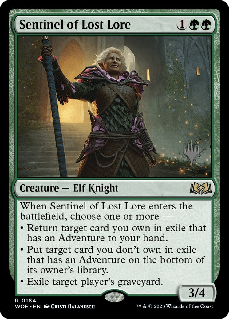 Image for Sentinel of Lost Lore (184) (PPWOE) - Magic: The Gathering