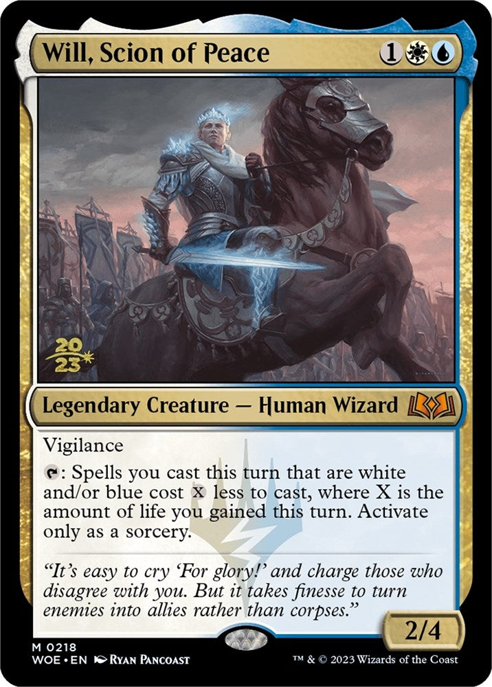 Image for Will, Scion of Peace (218) (PRE) - Magic: The Gathering