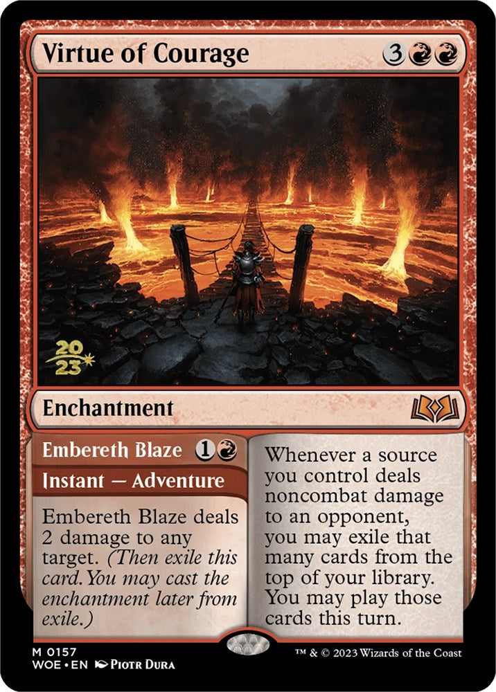 Image for Virtue of Courage (157) (PRE) - Magic: The Gathering
