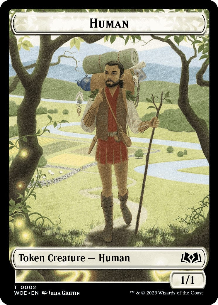 Image for Human // Food (0013) Double-Sided Token (2 // 13) (WOE) - Magic: The Gathering