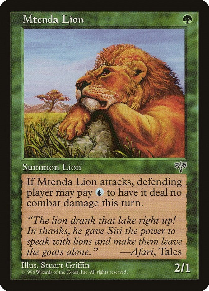 Image for Mtenda Lion (MIR) - Magic: The Gathering