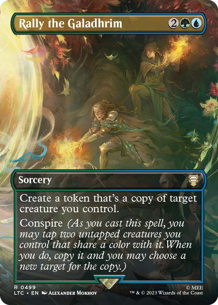 Image for Rally the Galadhrim (Borderless) (499) (LTC) - Magic: The Gathering