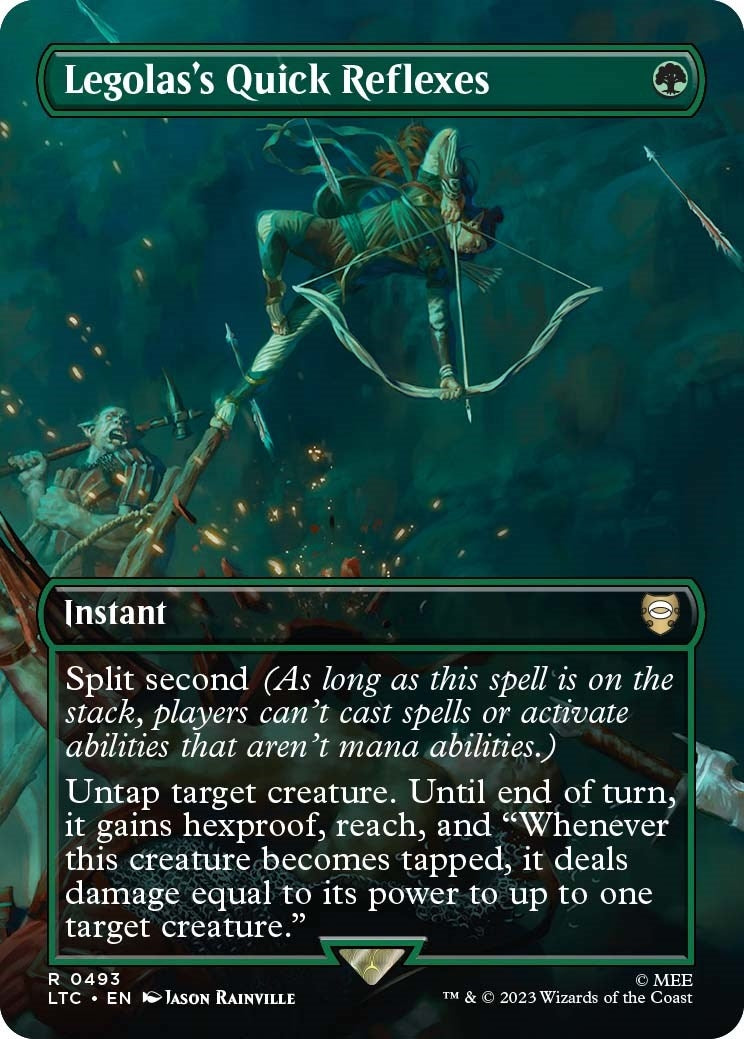 Image for Legolas's Quick Reflexes (Borderless) (493) (LTC) - Magic: The Gathering