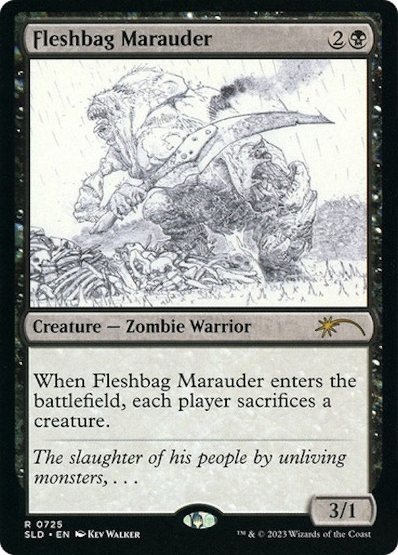 Image for Fleshbag Marauder (00725) (Sketch Showcase) (725) (SLD) - Magic: The Gathering