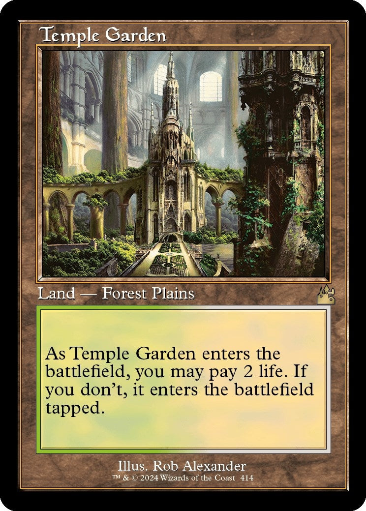 Image for Temple Garden (Retro Frame) (414) (RVR) - Magic: The Gathering