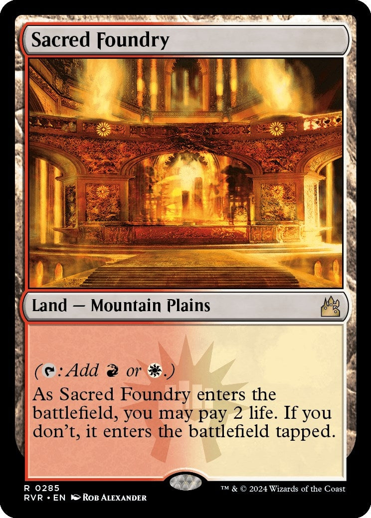 Image for Sacred Foundry (285) (RVR) - Magic: The Gathering
