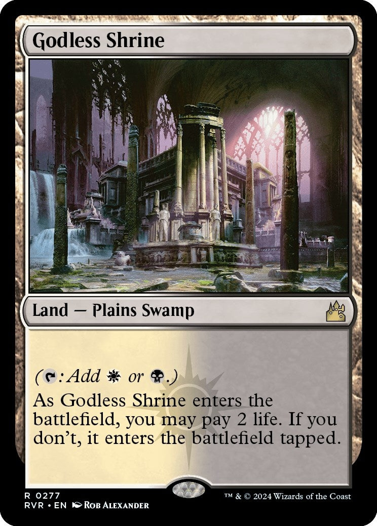 Image for Godless Shrine (277) (RVR) - Magic: The Gathering