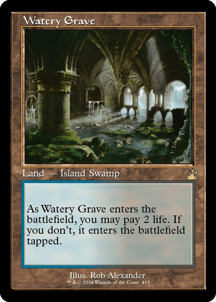 Image for Watery Grave (Retro Frame) (415) (RVR) - Magic: The Gathering