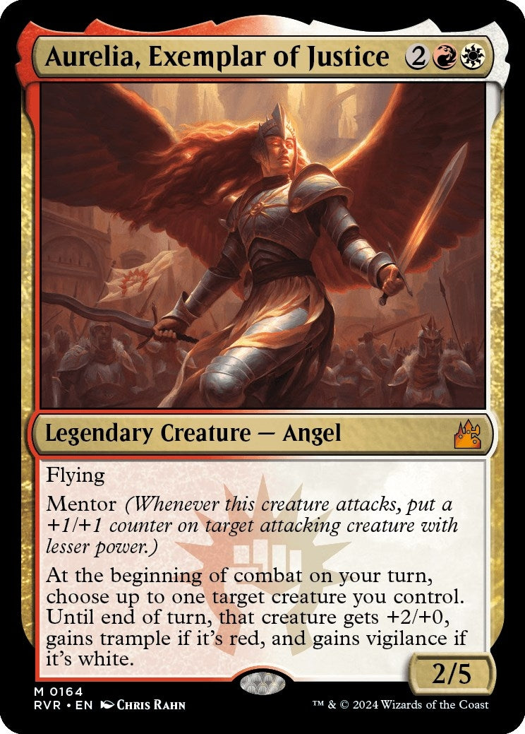 Image for Aurelia, Exemplar of Justice (164) (RVR) - Magic: The Gathering