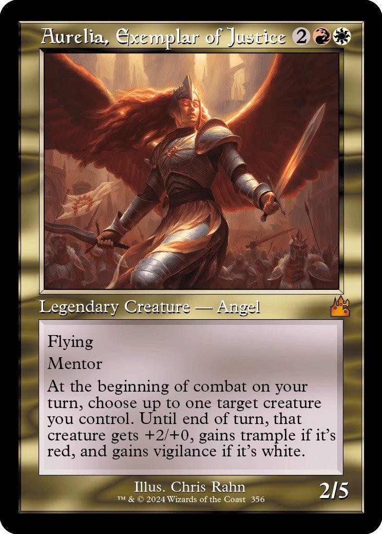 Image for Aurelia, Exemplar of Justice (Retro Frame) (356) (RVR) - Magic: The Gathering
