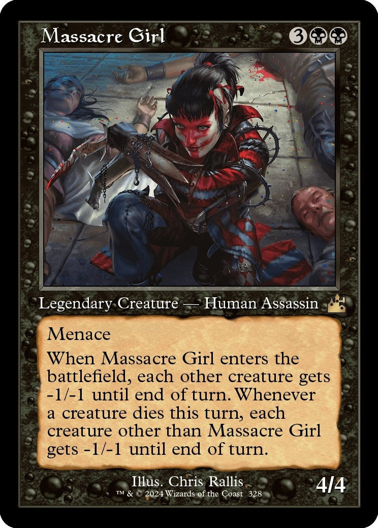 Image for Massacre Girl (Retro Frame) (328) (RVR) - Magic: The Gathering