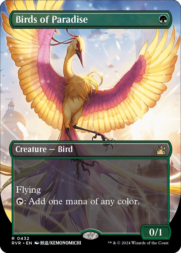 Image for Birds of Paradise (Anime Borderless) (432) (RVR) - Magic: The Gathering