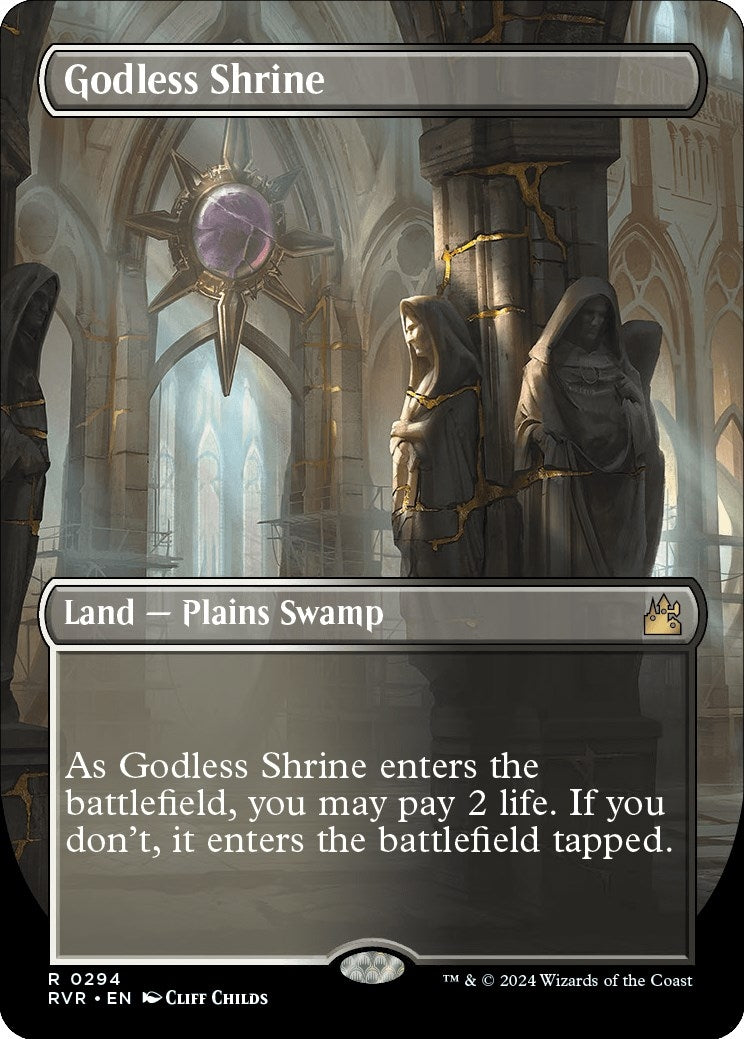 Image for Godless Shrine (Borderless) (294) (RVR) - Magic: The Gathering