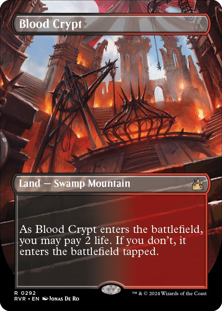 Image for Blood Crypt (Borderless) (292) (RVR) - Magic: The Gathering