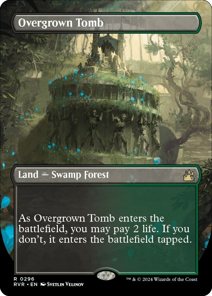 Image for Overgrown Tomb (Borderless) (296) (RVR) - Magic: The Gathering
