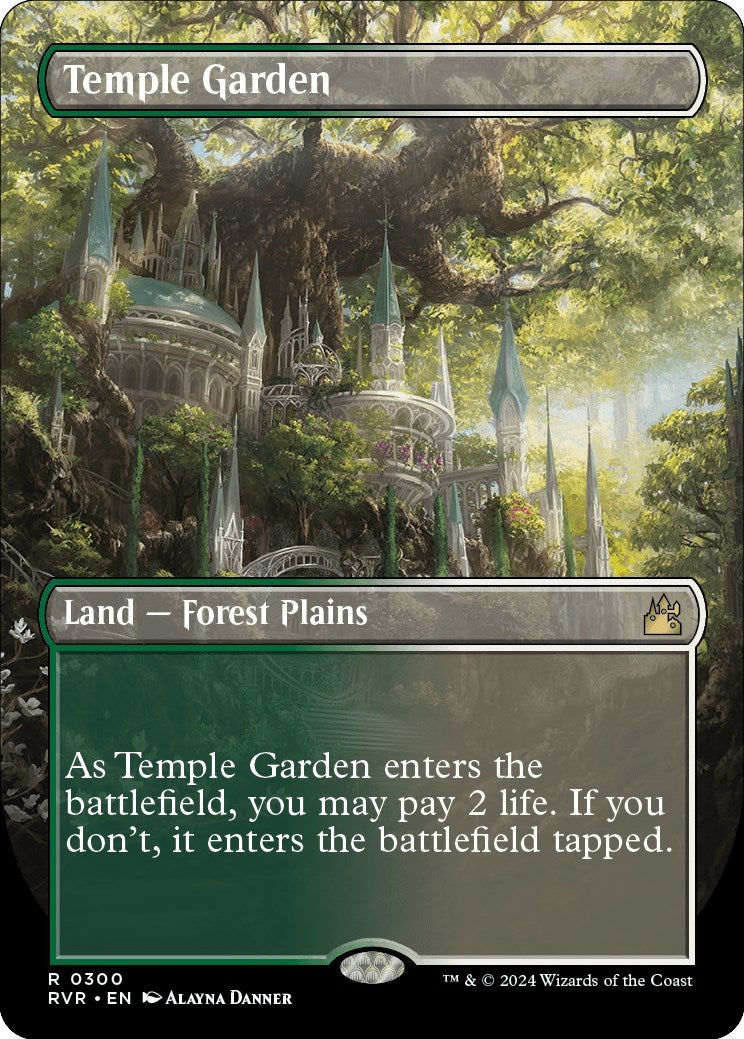 Image for Temple Garden (Borderless) (300) (RVR) - Magic: The Gathering