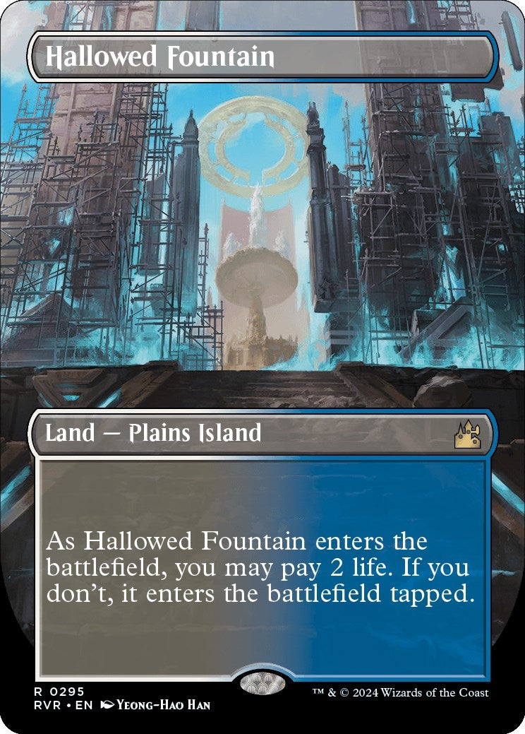 Image for Hallowed Fountain (Borderless) (295) (RVR) - Magic: The Gathering