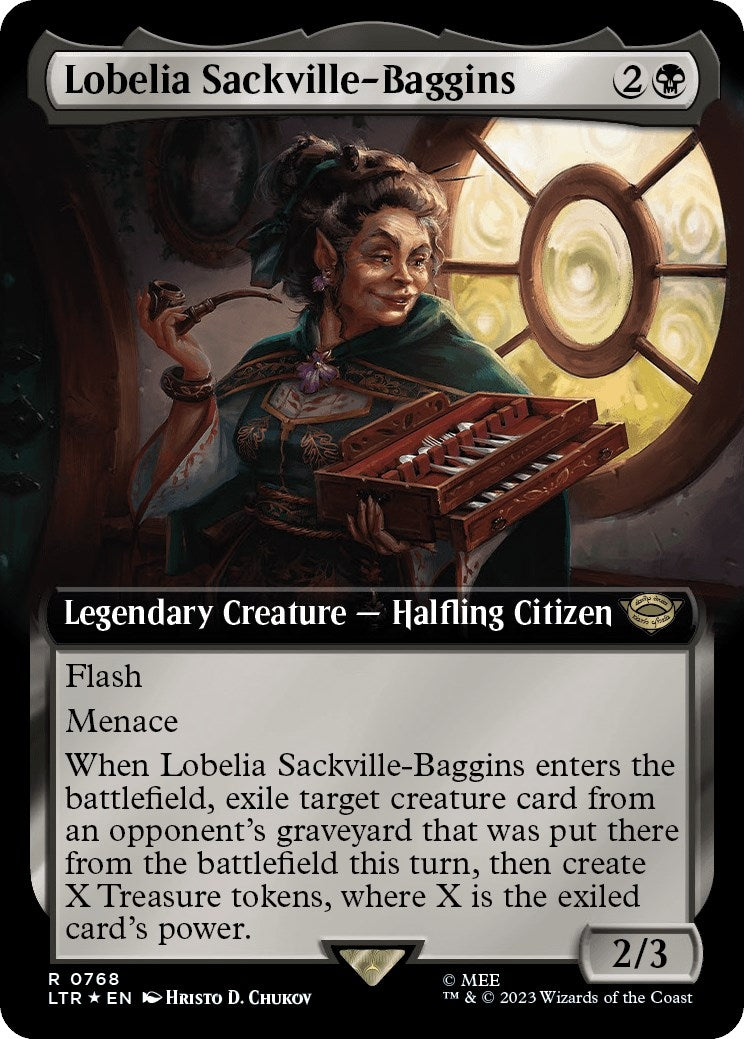 Image for Lobelia Sackville-Baggins (Extended Art) (Surge Foil) (768) (LTR) - Magic: The Gathering
