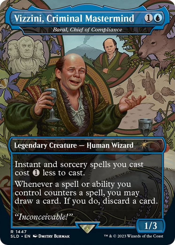 Image for Vizzini, Criminal Mastermind - Baral, Chief of Compliance (1447) (SLD) - Magic: The Gathering