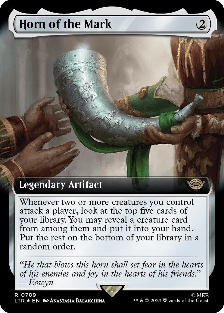 Image for Horn of the Mark (Extended Art) (Surge Foil) (789) (LTR) - Magic: The Gathering