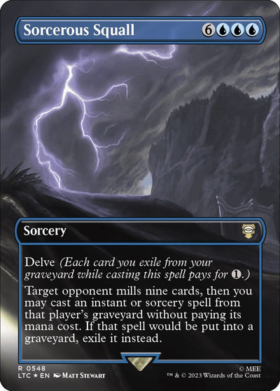 Sorcerous Squall (Borderless) (Surge Foil) (548) (LTC)