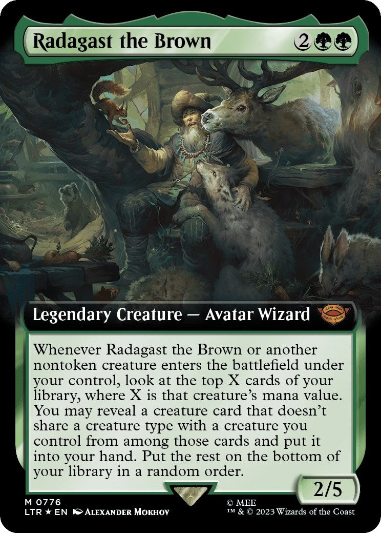 Image for Radagast the Brown (Extended Art) (Surge Foil) (776) (LTR) - Magic: The Gathering