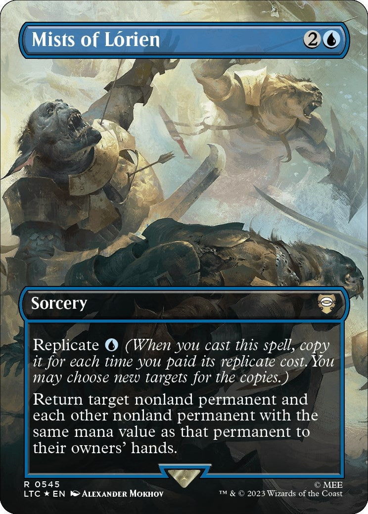 Image for Mists of Lorien (Borderless) (Surge Foil) (545) (LTC) - Magic: The Gathering