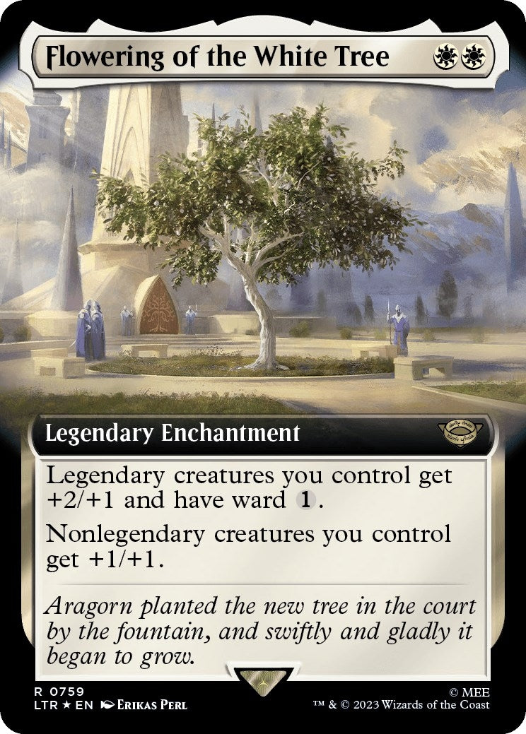 Image for Flowering of the White Tree (Extended Art) (Surge Foil) (759) (LTR) - Magic: The Gathering