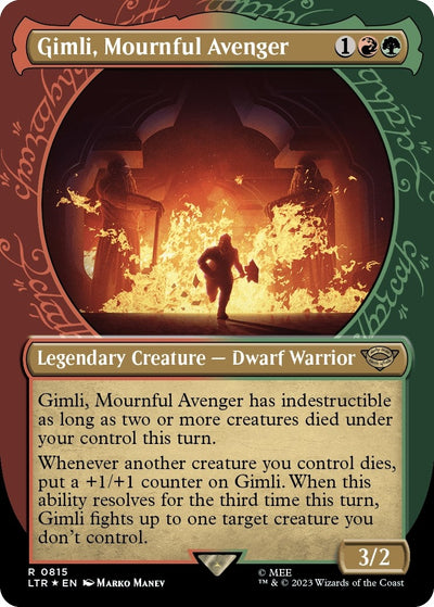 Gimli, Mournful Avenger (Showcase) (Surge Foil) (815) (LTR)