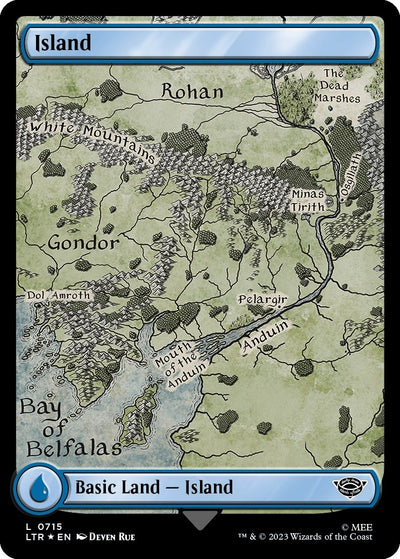 Island (0715) (Surge Foil) (715) (LTR)