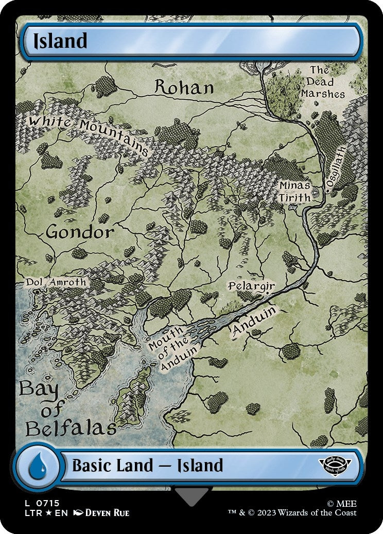 Image for Island (0715) (Surge Foil) (715) (LTR) - Magic: The Gathering
