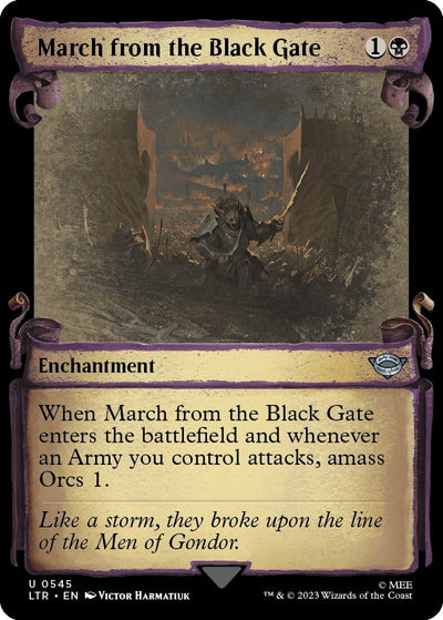 March from the Black Gate (Showcase Scrolls) (545) (LTR)