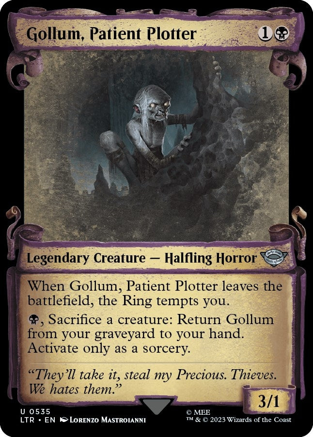 Image for Gollum, Patient Plotter (Showcase Scrolls) (535) (LTR) - Magic: The Gathering