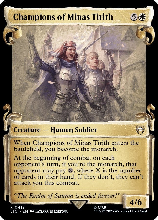 Image for Champions of Minas Tirith (Showcase Scrolls) (412) (LTC) - Magic: The Gathering
