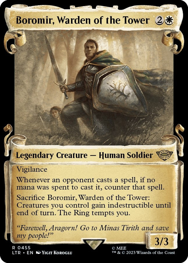 Image for Boromir, Warden of the Tower (Showcase Scrolls) (455) (LTR) - Magic: The Gathering